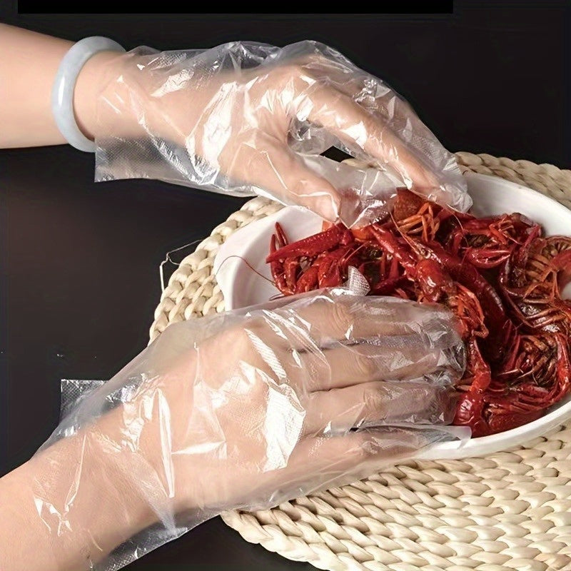 500pcs/1000pcs  Food Grade Transparent Disposable Gloves