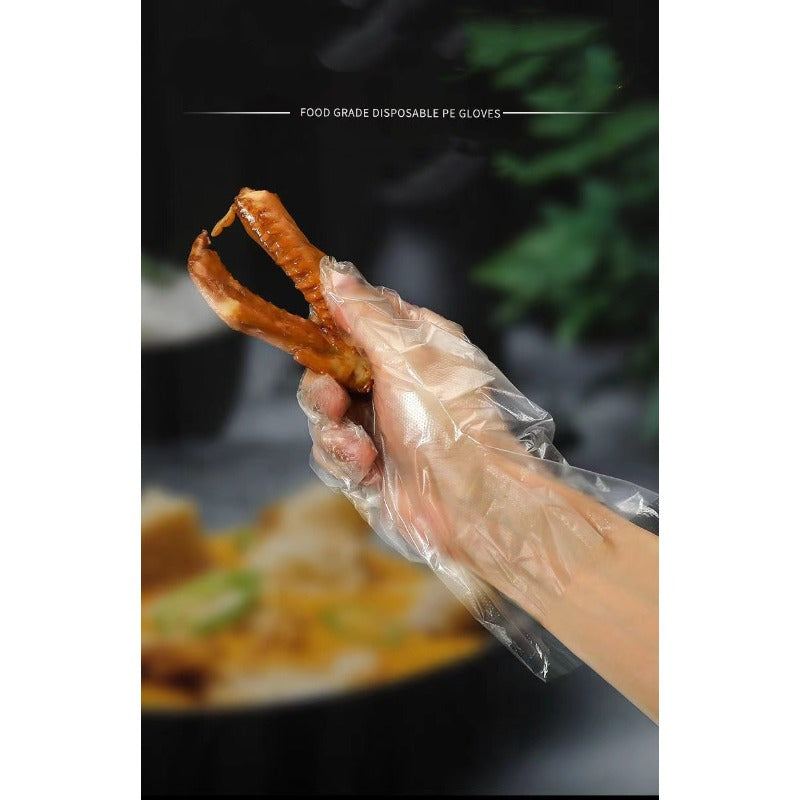 500pcs/1000pcs  Food Grade Transparent Disposable Gloves