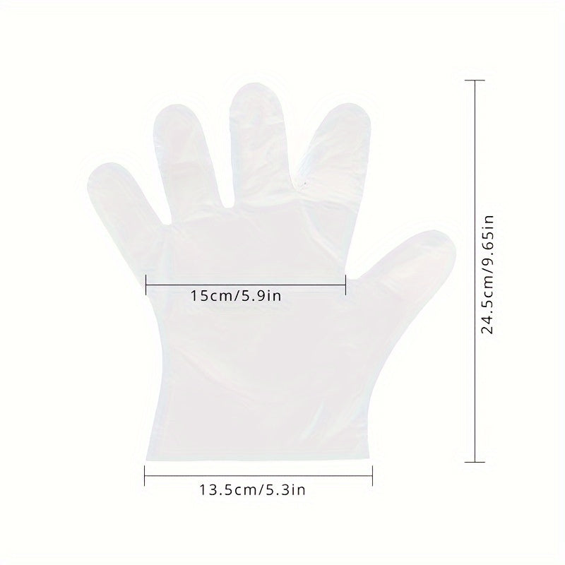 500pcs/1000pcs  Food Grade Transparent Disposable Gloves