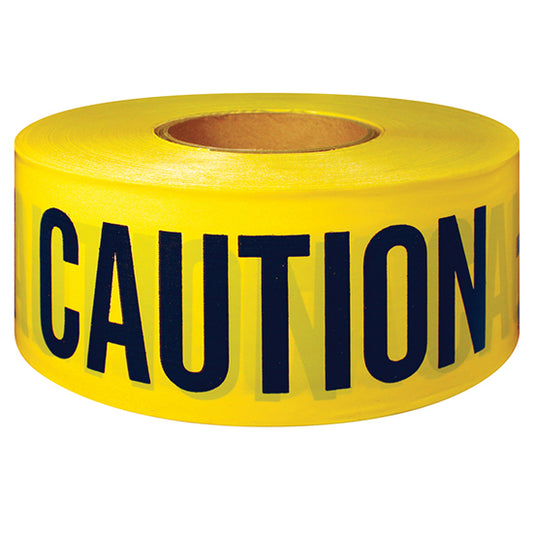 3" x 1000' Intertape 600CB Barricade Ribbon Caution